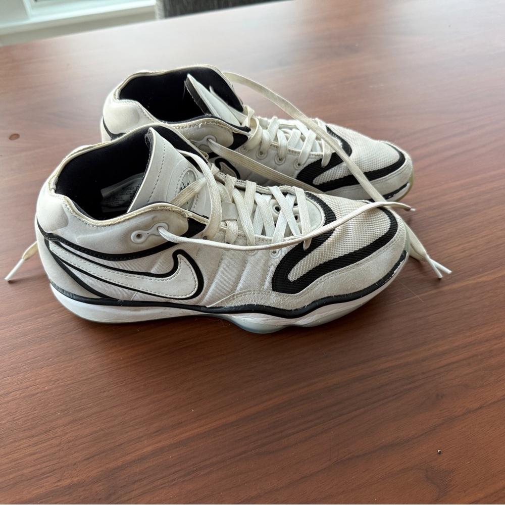 Nike White and Black Mid-Top Athletic Sneakers